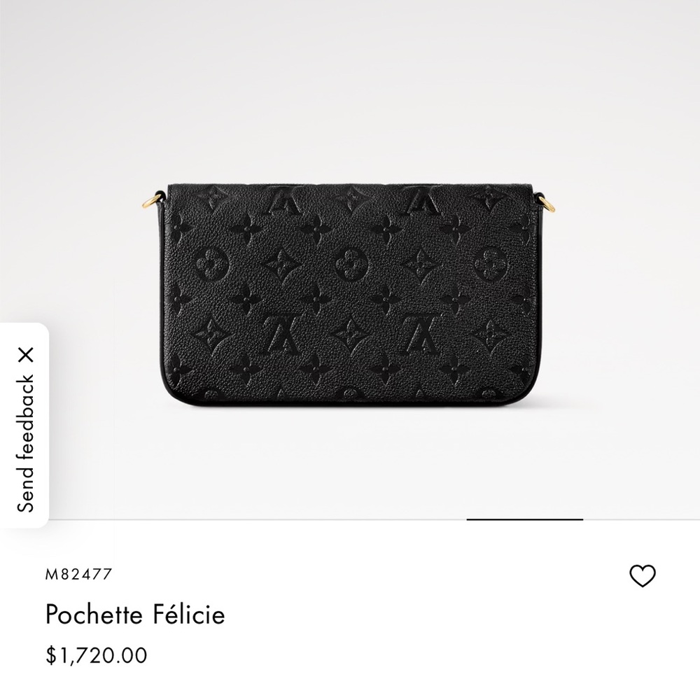 Louis Vuitton Black Clutch with Gold Chain - Picture 3 of 3